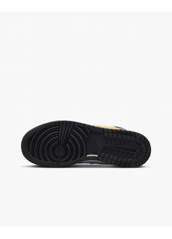 Синие демисезонные кроссовки 1 mid gs blue dq8423-517 Air Jordan
