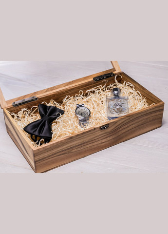 Подарочная коробочка из дерева со стеклянной крышкой XL EcoWalnut (295266070)