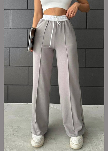 Штани жіночі сірого кольору Let's Shop (290108201)