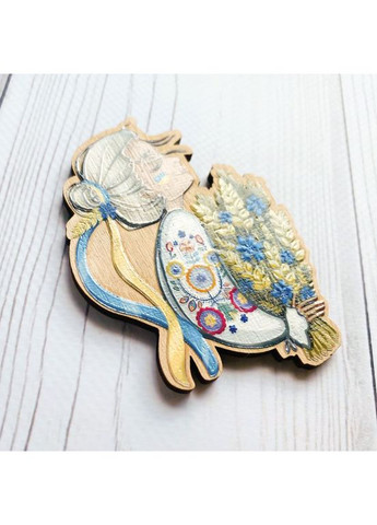 Магнитик Украинка с колосьями (патриотический принт 173) CASE CONTROL (355392621)