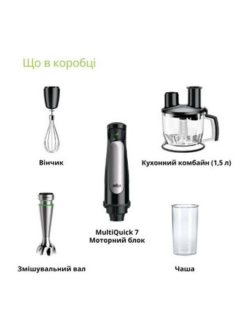 Блендер MultiQuick 7 MQ 7075 X BK Braun (370605739)