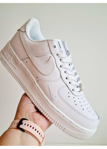 КРОСІВКИ ЖІНОЧІ NIKE AIR FORCE 1 MINI SWOOSH WHITE НАЙК АІР ФОРС 1 ПРЕМІУМ No Brand білі демісезони (367174606)