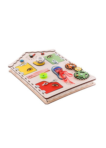 Детская развивающая доска Бизиборд, 38х56х6 GoodPlay (365641398)