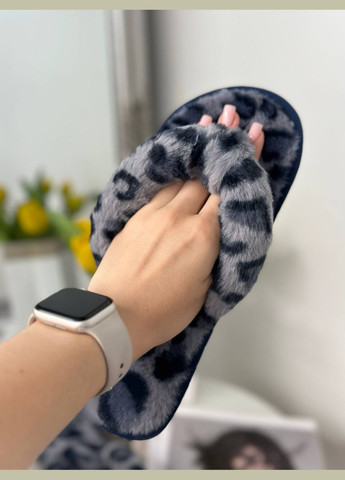 Серые домашние тапочки No Brand