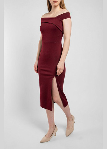 Бордова сукня жіноча вечірня бордова по фігурі mkeng3036-1 Modna KAZKA