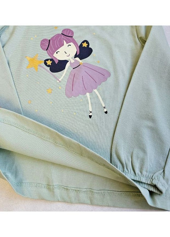 Мятный демисезонный лонгслив Lupilu