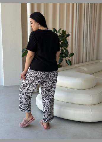 Черно-белая всесезон стильная пижама No Brand