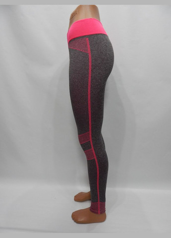 Комбинированные демисезонные лосины спорт женские, бесшовные, свободная талия 4648 р.107лж (только в 1 размере, только 1 шт) Jujube