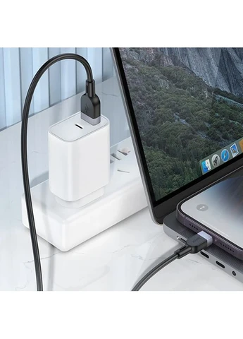 Дата кабель Hoco USB to Lightning 3 м силикон черный 2.4 А No Brand X109 Energy (402060908)