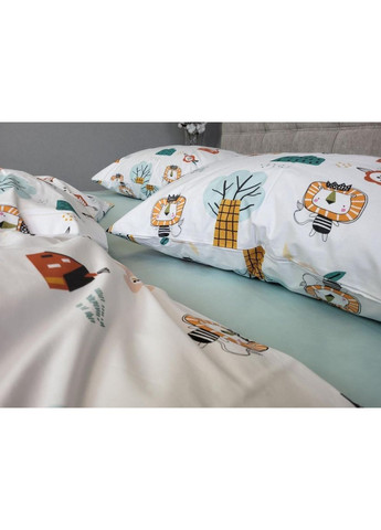 Постільна білизна з резинкою Занзібарик, ранфорс Полуторний розмір, наволочки 50/70 No Brand (364220583)