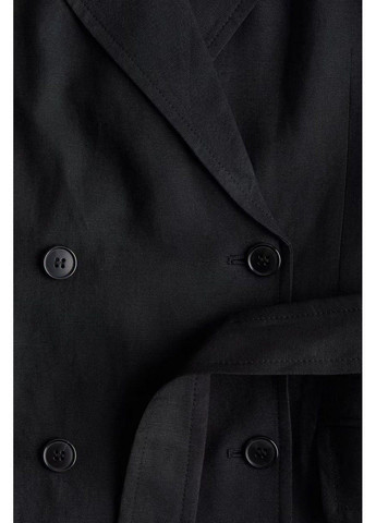 Черное кэжуал платье H&M однотонное