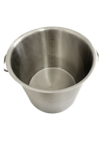 Кастрюля емкость с крышкой 36 л из нержавеющей стали AISI 304 No Brand (299898542)