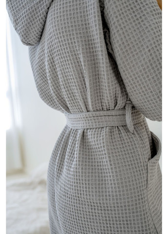 Вафельный халат с капюшоном L Vishnya (360240351)