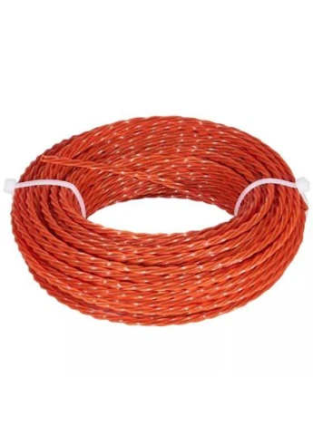 Лісочка для тримера Кручений квадрат 2,4 мм 15 м Orange (67368) Vitals (402623820)
