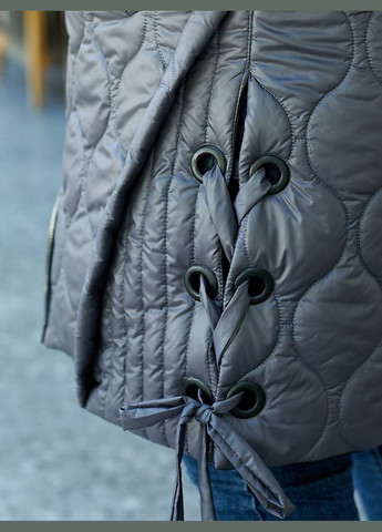 Женская удлиненная демисезонная жилетка цвет молочный New Trend (304646559)