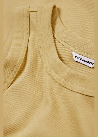 Зеленое кэжуал платье макси в рубчик C&A однотонное