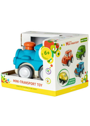 Игрушка Мини-транспорт Паровозик, синий (8604_синий паровозик) Baby Team 8604_синій паровозик (362617229)