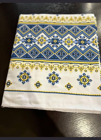Скатертина з українським орнаментом гіпоалергенна 150х220 см Білий (П4КЕ05019-53) No Brand (306633114)