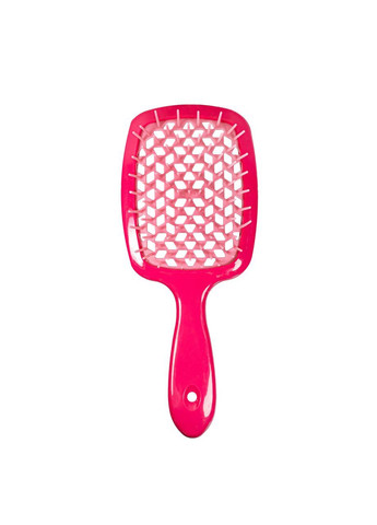 Расчёска для волос массажная продувная, Коралловая с розовым No Brand (367269769)