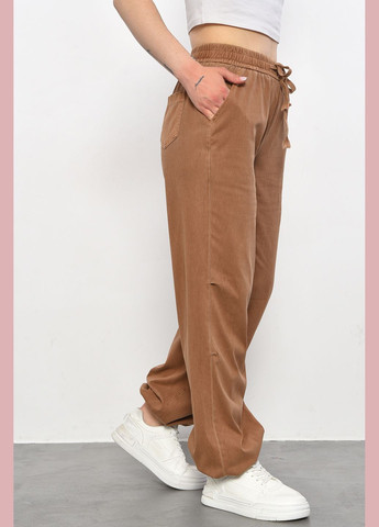 Штани жіночі напівбатальні темно-бежевого кольору Let's Shop (293476671)