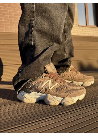 Білі кросівки чоловічі new balance 9060 brown white нью беланс 9060 білі демісезон No Brand