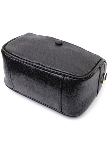 Сумка кросс-боди для женщин на каждый день из натуральной кожи 22590 Черная Vintage (297993081)