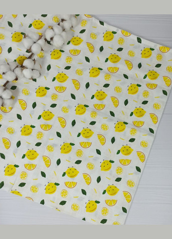 Набор из 2 единиц плед - пеленка из муслина Авокадо Лимончик a.l.babybox Разноцветные No Brand (315488284)