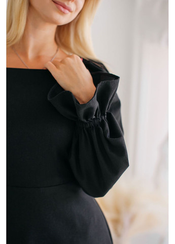 Чорна сукня dawn linen dress Lana Bryk однотонна