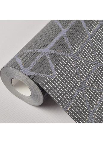 Шпалери вінілові 0.53 × 10.05 м 11522, сірі з візерунком для спальні, вітальні, кабінету MARBURG (368895843)