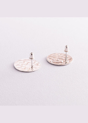 Серебряные серьги - пусеты Теона (2.1 см) 123175 Oniks (264022428)