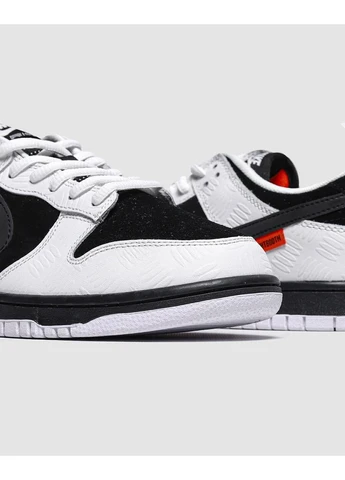 Белые летние кроссовки nike sb x tightbooth dunk low pro black white найк данк No Brand