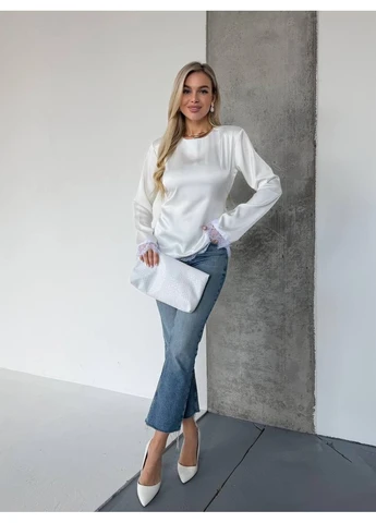 Кофта жіноча класична з мереживом Fashion (388424345)