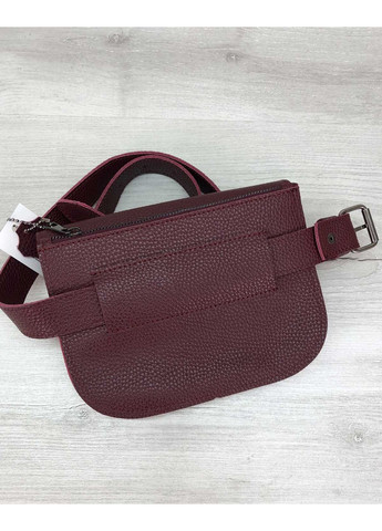 Сумка женская Stacy бордовая из экокожи клатч для прогулок с двумя отделениями и ремнями ProDobro (367265516)