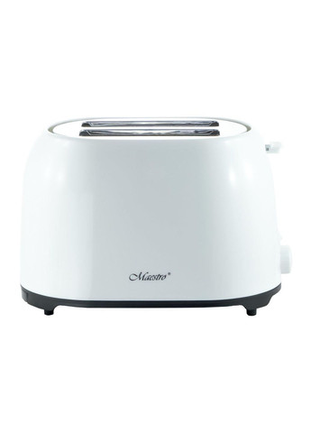 Тостер MR-702 с регулятором поджаривания 750 Вт для кухни белый компактный Maestro (332986165)