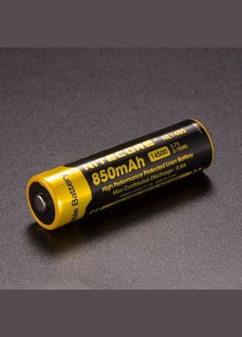 Акумулятор 14500 NL1485 850mAh Li-Ion 3.7V (Чорно-жовтий) Nitecore (336381059)