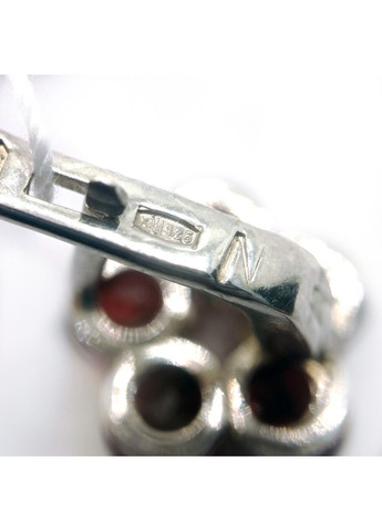 Сережки 'Анютка' срібло 925° 2,98г. натуральні гранати дитячі (2293н/р) Elis-s (365874325)