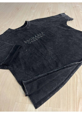 Футболка женская A-N 26028 тай-дай оверсайз с вышивкой No Brand - (331333823)