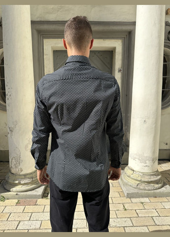 Темно-синяя классическая, повседневный, праздничный рубашка Y-TWO