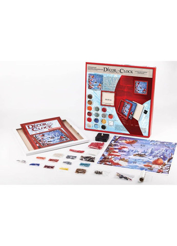 Набор для творчества "Decor clock" для декорирования часов вышивка лентами бисером Danko Toys 4х32х32 см No Brand (334342698)