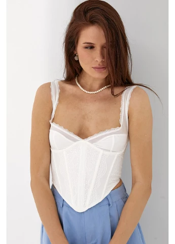 Изысканный корсет с кружевом Lurex (392887891)
