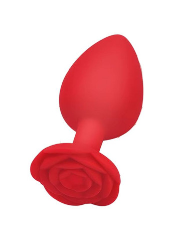 Анальная пробка красного цвета силиконовая с узором, мини-размер, 10143 No Brand (315439948)