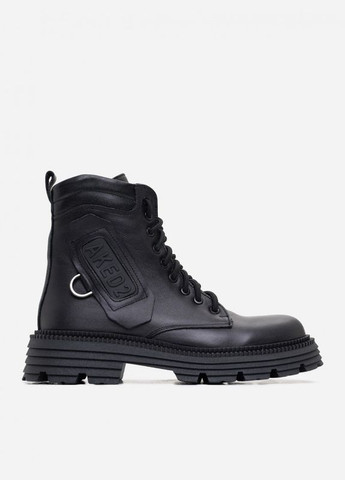 Чорні теплі черевики з еластичними вставками ISSA PLUS (280918682)