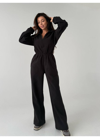 Комбинезон N.Family однотонный чёрный кэжуал