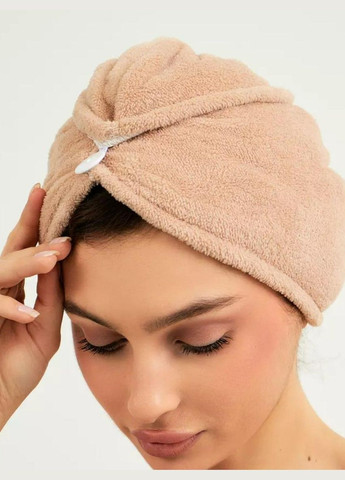Женский набор чалма с полотенцем-халатом 80х140 Беж (П4К-novo-f-sauna-010) No Brand (323160667)