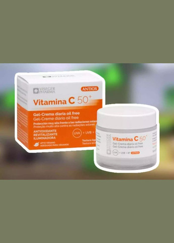 Deliplus Ежедневный гель-крем с витамином C и высокой степенью защиты от солнца Viseger Pharma Vitamina C SPF 50+, 50 ml — Крем, Испания (337719810)