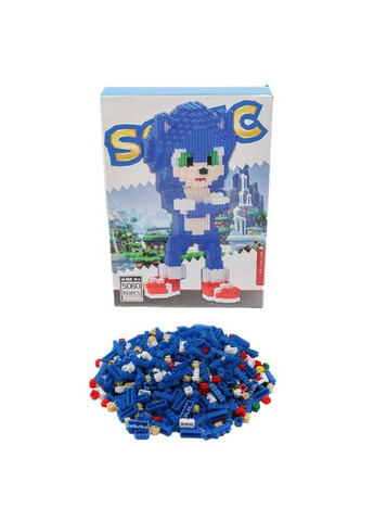 Конструктор Magic Blocks "Соник" 1501 деталь 3D конструктор Sonic 21 см No Brand (360867172)
