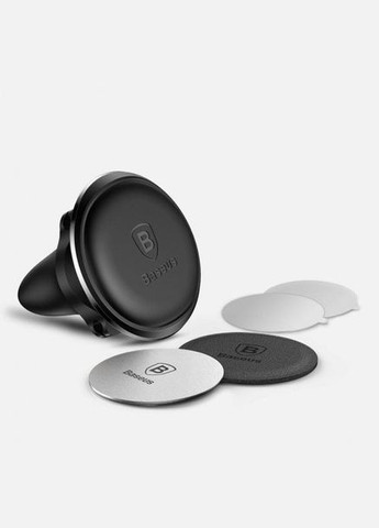 Магнитный держатель телефона Magnetic Air Vent Car Mount with Cable Clip Black (SUGX-A01) Baseus (368698444)