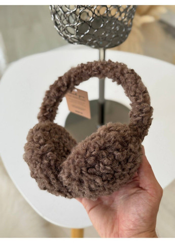 Хутряні навушники Лама коричневі No Brand (363968686)