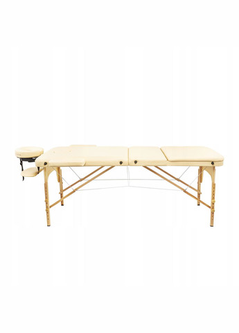 Масажний стіл складний Massage Table+ Wood W60 Beige (P-5907739318367) 4FIZJO (301733342)