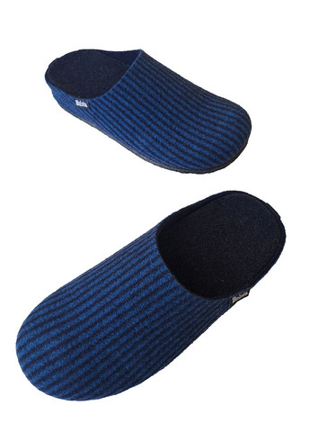 Синие тапочки бесшумные закрытые паркетные Белста